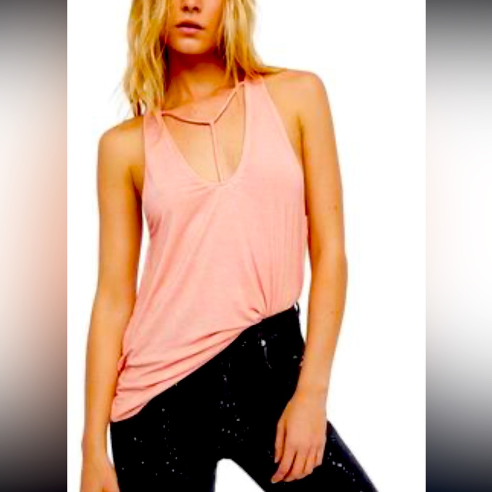 FREE PEOPLE AMELIA Y-Strap Sleeveless Tank Top